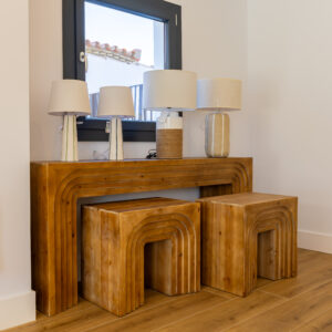 Consola abeto natural (set de 3)