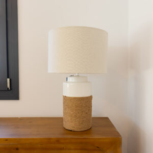 Lámpara de sobremesa de cerámica lino