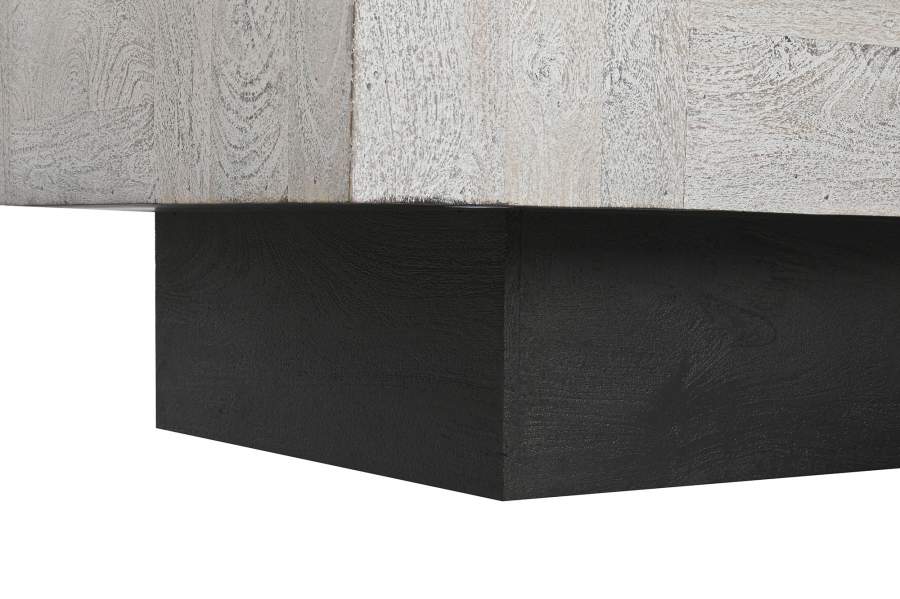 Mesa centro de madera beige - Imagen 5