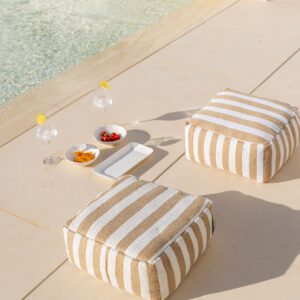 Cojín suelo yute y algodón