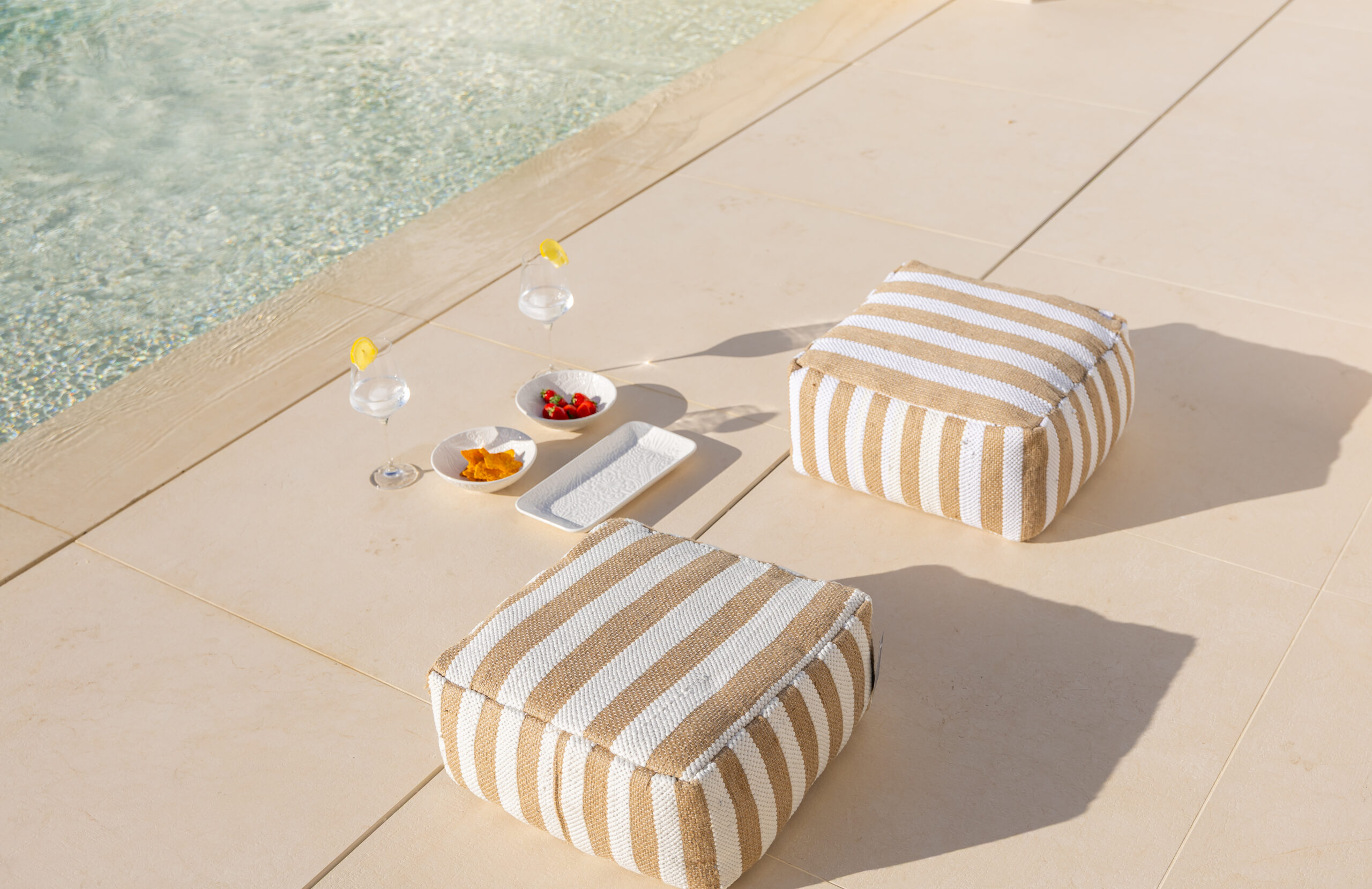 Cojín suelo yute y algodón