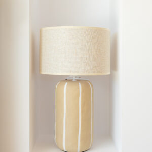 Lámpara sobremesa cerámica poliéster