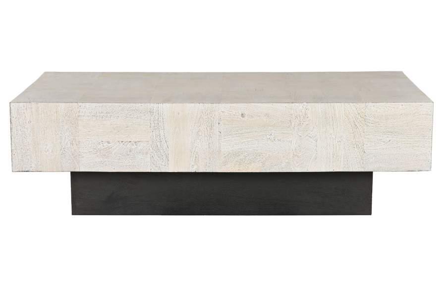 Mesa centro de madera beige - Imagen 4