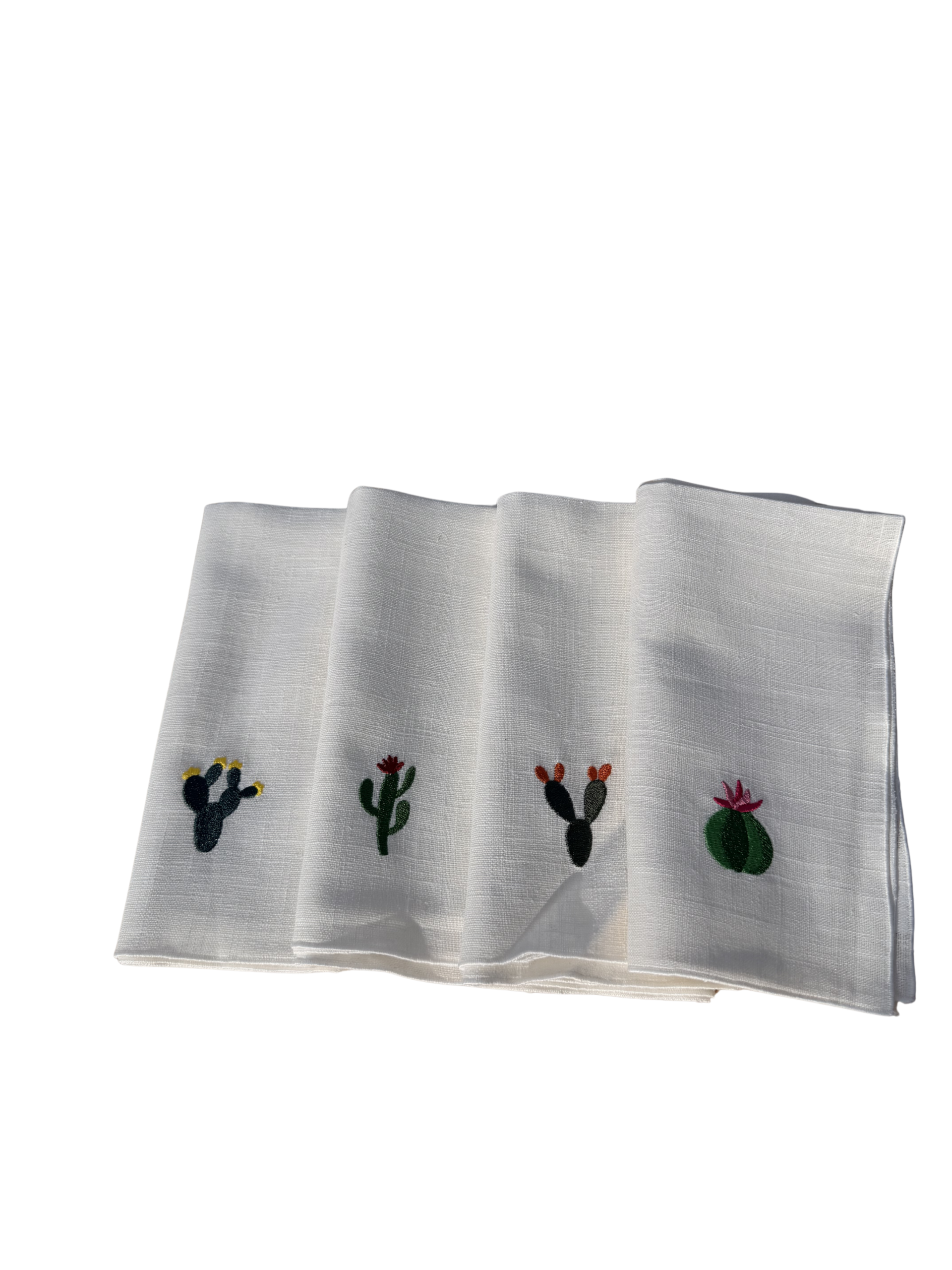 Servilletas de puro lino CACTUS (pack 4) - Imagen 5