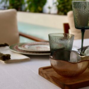 Mantel liso lino 100% tacto tela blanco