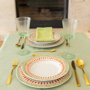 Vajilla de porcelana italiana Soho 18 piezas